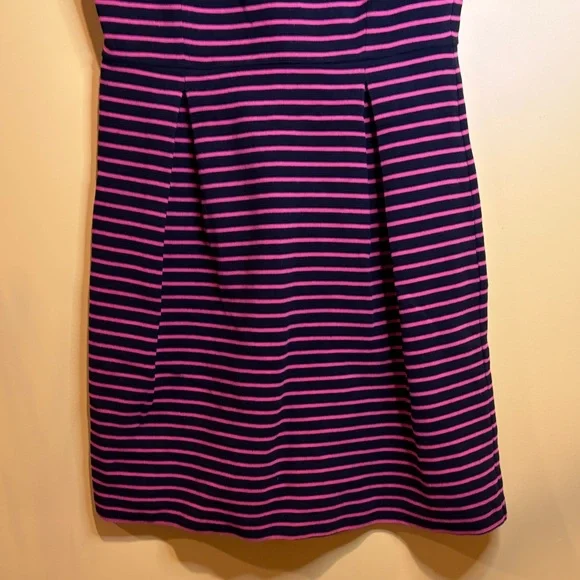 Talbots Black and Pink Striped Women's Dress Size 6 Petites - Picture 5 of 13